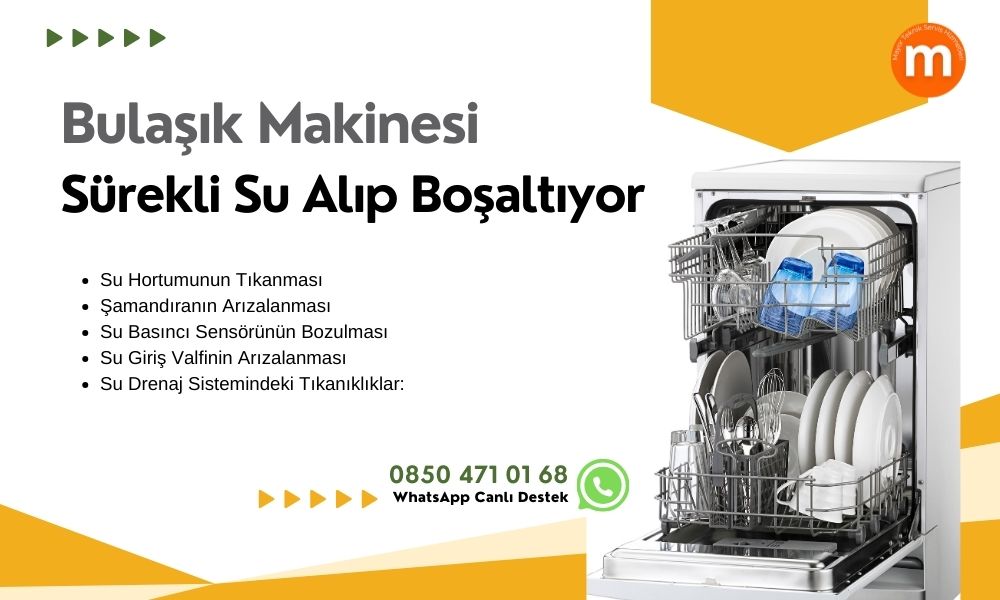 Bulaşık Makinesi Sürekli Su Alıp Boşaltıyor