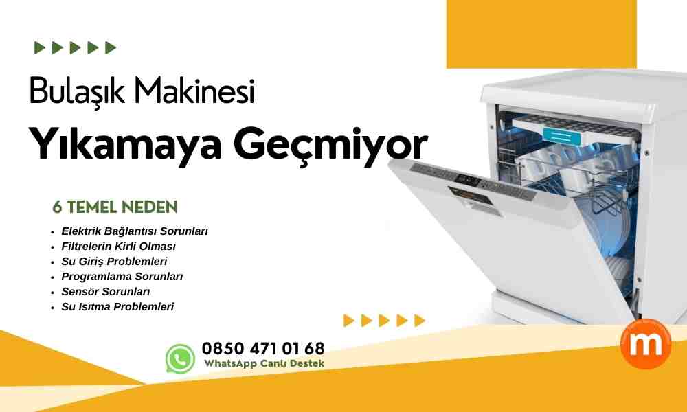 Bulaşık Makinesi Yıkamaya Geçmiyor
