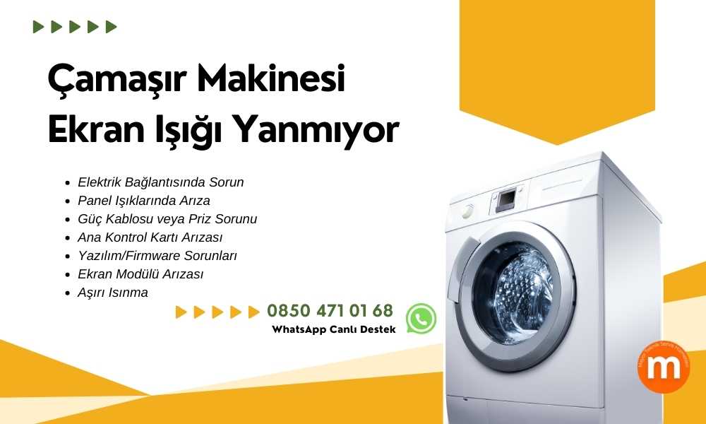 Çamaşır Makinesi Ekran Işığı Yanmıyor
