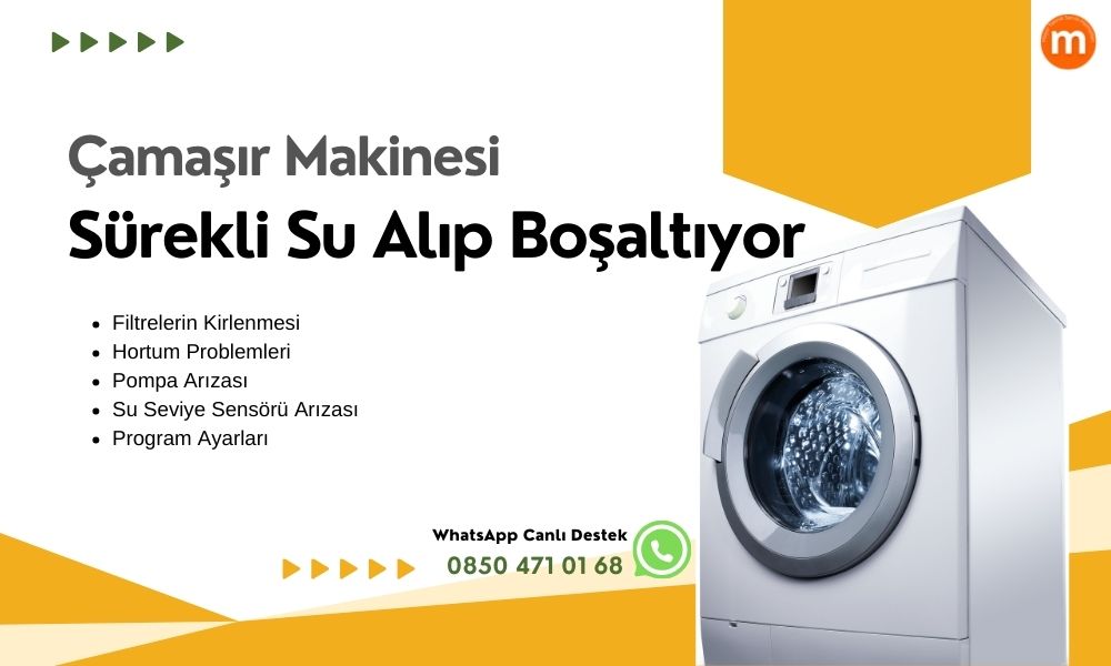 Çamaşır Makinesi Sürekli Su Alıp Boşaltıyor