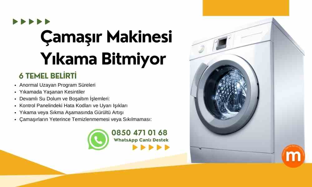 Çamaşır Makinesi Yıkama Bitmiyor